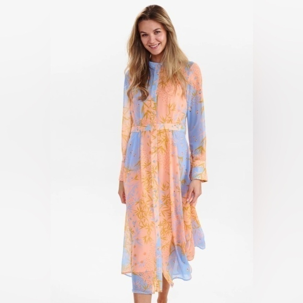 Anthropologie Numph NUKYNDALL NEW DRESS - Peach Nectar size 34